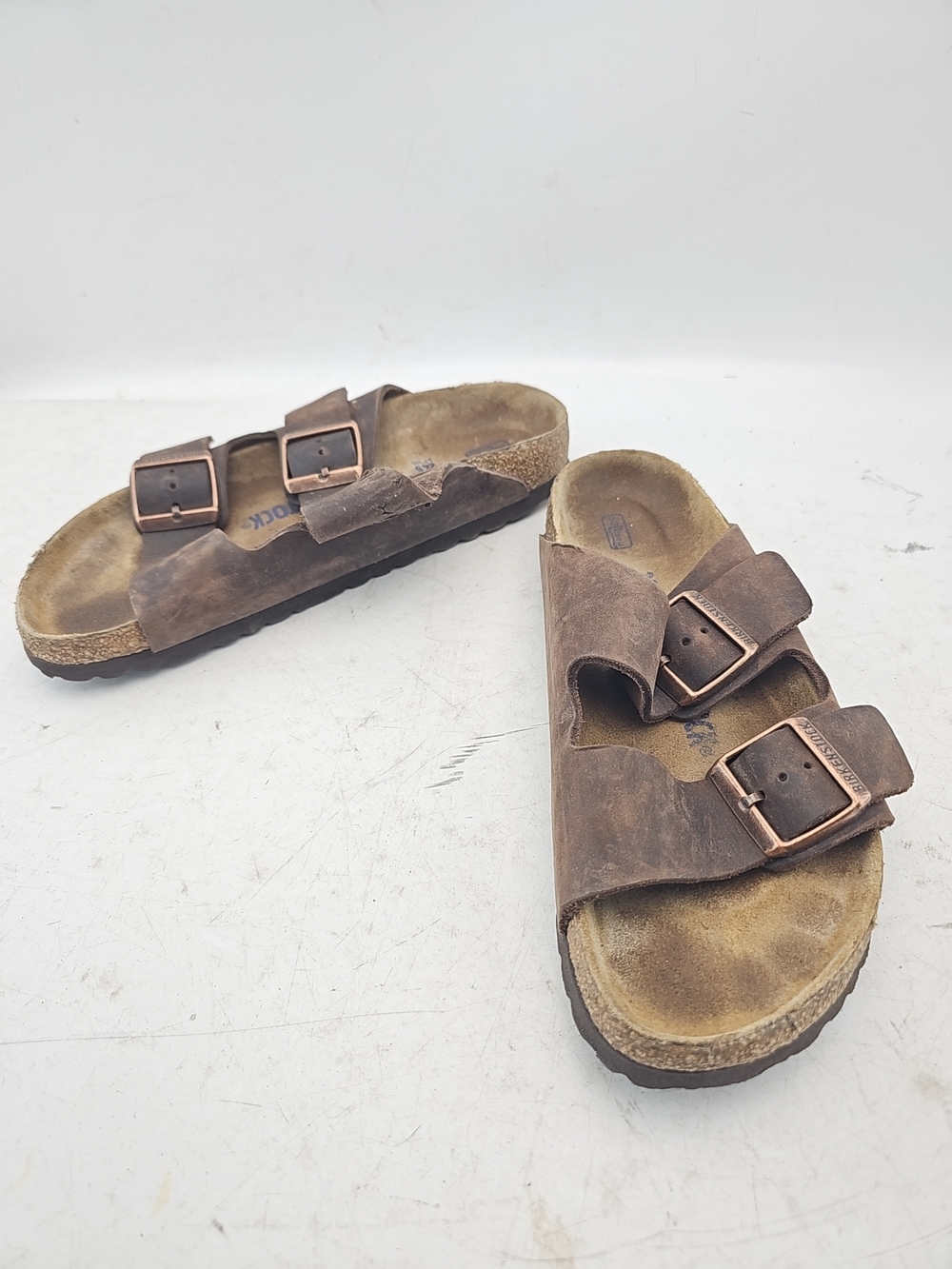 Birkenstock Arizona Brown Suede Soft Footbed Sandals